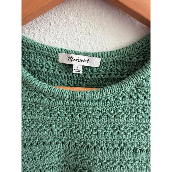 Women’s Madewell Cropped Kellen Crocheted Sweater Tank Size Small - Picture 4 of 9